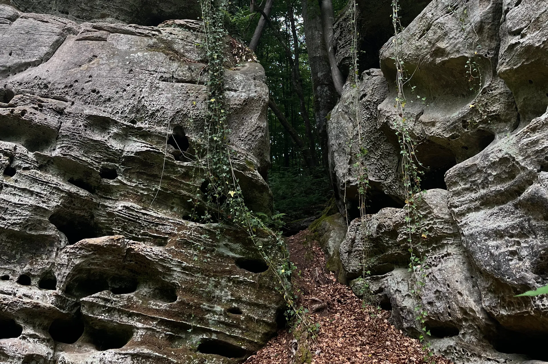 Sandstone rock formation